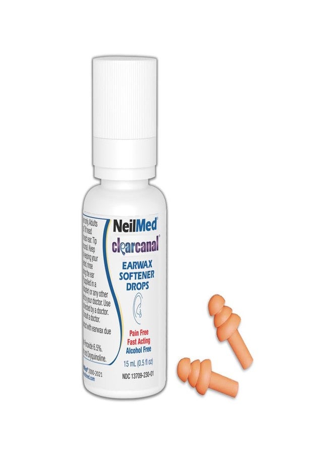 NeilMed ClearCanal Earwax Softener Drops 15mL-Non-irritating. Easy, Safe, Gentle Way to Soften, Loosen, and Remove Excessive Built-up Ear Wax - Image 3